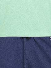 Load image into Gallery viewer, Campana Boys Jordan T-Shirt with Shorts Clothing Set - Mint Green &amp; Denim Melange
