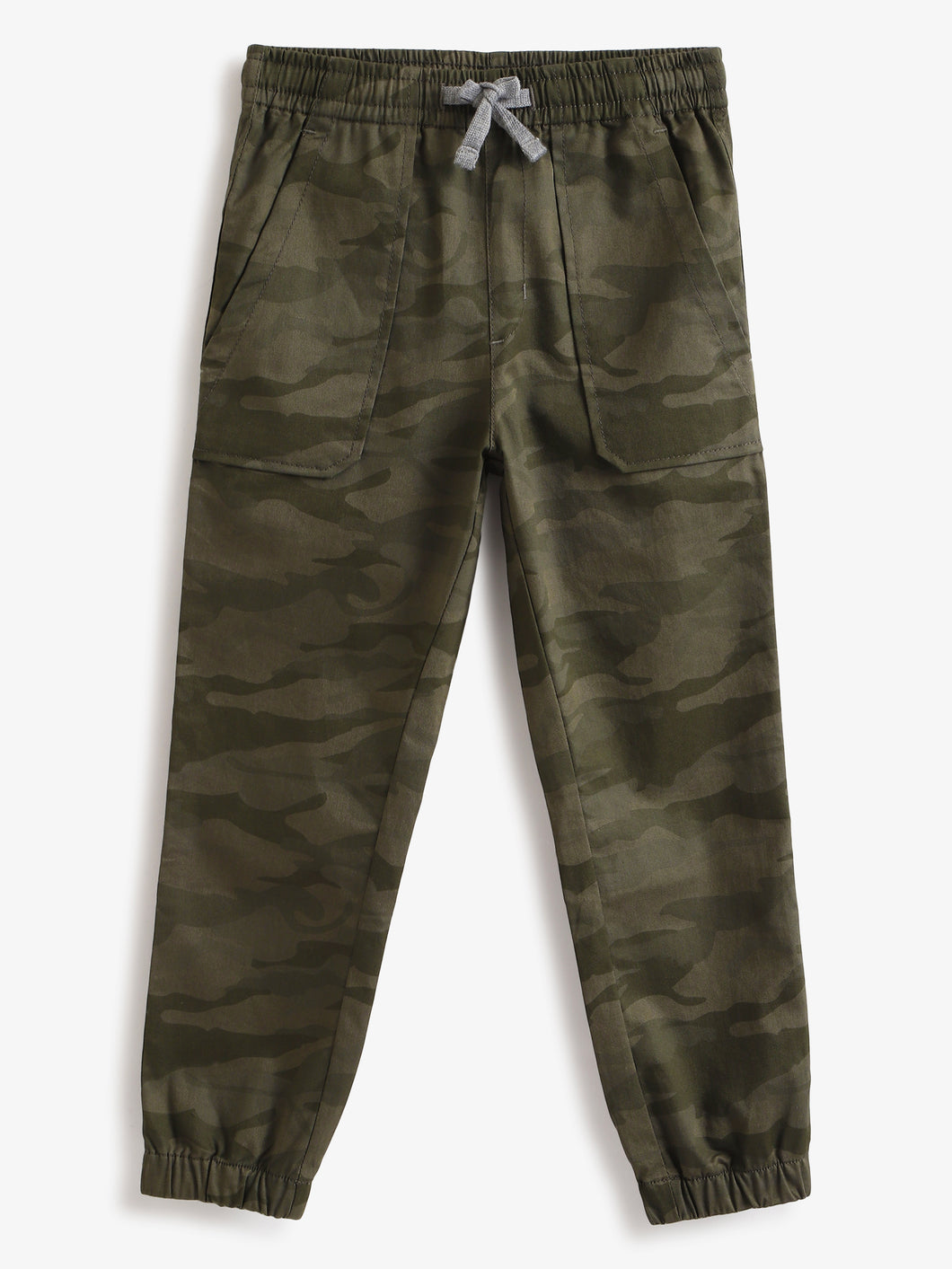 Boys Andre Jogger Pants - Camo Print - Olive