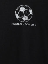 Load image into Gallery viewer, Campana Boys Luciano Football Print Full Sleeve T-Shirt - Black
