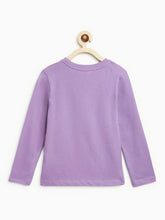 Load image into Gallery viewer, Campana Girls Lily Long Sleeves Printed T-Shirt - Lavender
