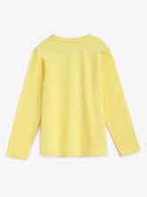 Load image into Gallery viewer, Campana Girls Skye Full Sleeves T-Shirt - Dreamers Print - Lemon Yellow
