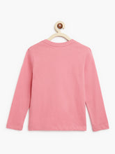 Load image into Gallery viewer, Campana Girls Lily Pack-of-Two Long Sleeves Printed T-Shirt - Peach &amp; Lavender
