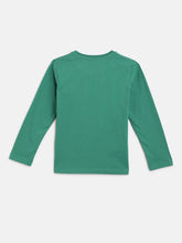 Load image into Gallery viewer, Campana Boys Luciano Full Sleeve Round Neck T-Shirt - Pack of 2 - Green &amp; Blue
