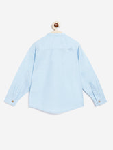 Load image into Gallery viewer, Campana Boys Jon Full Sleeve Cotton - Linen Shirt - Soft Blue
