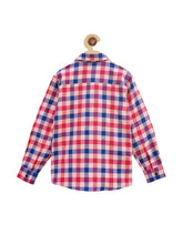 Load image into Gallery viewer, Campana Boys Full Sleeves Shirt - Blue &amp; Red Checks (CK13213)
