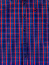 Load image into Gallery viewer, Campana Boys Full-Sleeves Check Shirt - Navy &amp; Red (CK13222)
