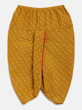 Load image into Gallery viewer, Campana Boys Bansi Dhoti Kurta Set - Wild Flower Motif - Maroon &amp; Mustard
