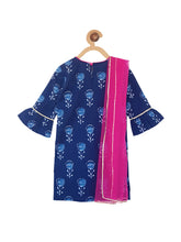 Load image into Gallery viewer, Campana Girls Kurta Sharara Set - Indigo
