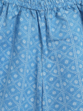 Load image into Gallery viewer, Campana Girls Anusuya Kurta-Palazzo Set - Fern Print - Pink and Blue
