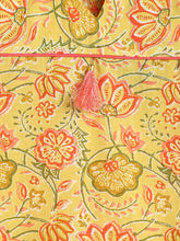 Load image into Gallery viewer, Campana Girls Anusuya Kurta-Palazzo Set - Floral Trellis Print - Lime Green and Pink
