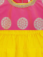 Load image into Gallery viewer, Campana Girls Kurti with Dhoti Pants - Pink &amp; Yellow
