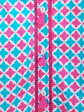 Load image into Gallery viewer, Campana Girls Geometric Print Button Down Dress - Pink &amp; Blue (CK30801)
