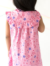 Load image into Gallery viewer, Campana Girls Nicole Shirt Style Tunic Dress - Galaxy Print - Pink
