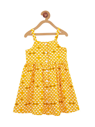 Campana Girls Bohemian Dress - Triangle Print