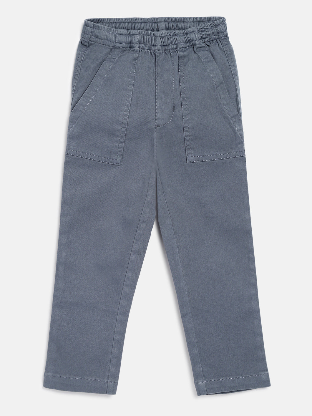 Campana Boys Otto Pull-on Cotton Pants - Slate Grey