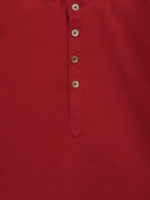 Load image into Gallery viewer, Campana Boys Amias Popover Shirt - Solid Textured - Deep Red
