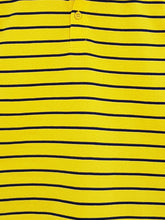 Load image into Gallery viewer, Campana Boys Breton Stripe Polo T-Shirt - Yellow &amp; Navy  (CK50114))
