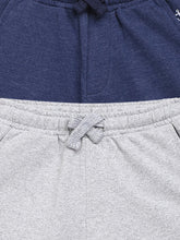 Load image into Gallery viewer, Campana Boys Larry Pack of 2 Shorts - Denim Melange + Light Grey
