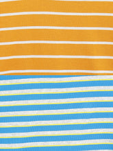 Load image into Gallery viewer, Campana Boys Pack of Two Kobe Striped Round Neck T-Shirts - French Blue and Tuscan Yellow
