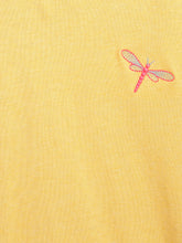 Load image into Gallery viewer, Campana Girls Steffi Pack of 2 Round Neck T-Shirts - Purple Multi Stripe + Yellow Mel
