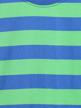 Load image into Gallery viewer, Campana Boys Luciano Long Sleeve Striped Round Neck T-Shirt - Royal Blue &amp; Spring Green
